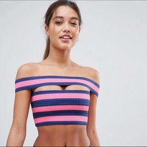 ASOS NWOT bandage bikini top